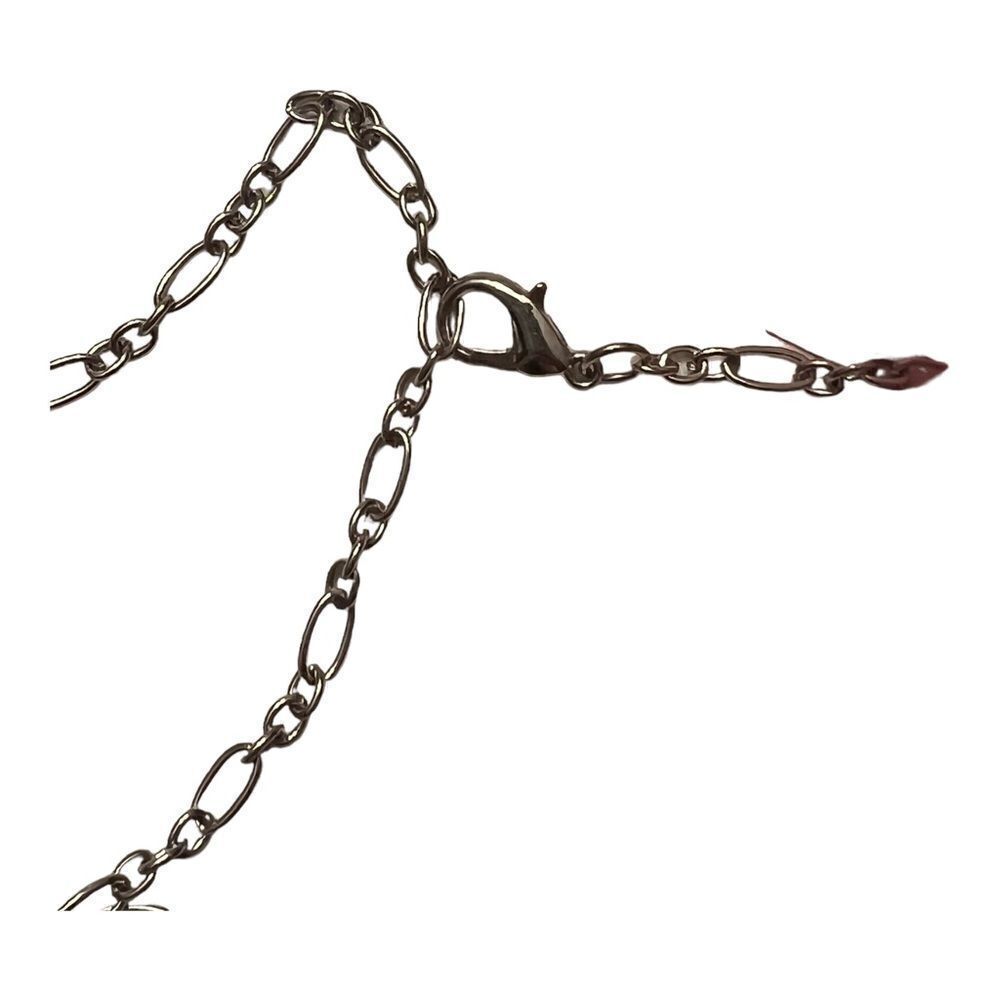 Holiday Lane Charter Club Silver-Tone Crystal Lock Key Necklace New - Picture 5 of 6